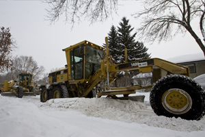 Grader Snow Removal